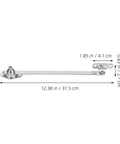 Heavy Duty Soft Close Cabinet Lid Hinge Set 12 Inch Flip Down Lid Support No Fuss Easy Install with dimensions