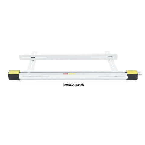 24 Inch 1000W Acrylic Heat Bending Machine With Water Cooling For Plexiglass Plastic, shown with 23.6 inch length, adjustable supports.