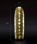 Vibes On Point 25 Oz Gold Vacuum Insulated Cocktail Shaker With Jigger And Strainer Featuring Dr Dre Snoop Dogg Collab, 10.3" tall.