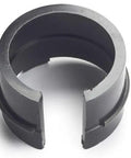 Open Pillow Block Cover Seal And Retaining Ring Accessory For 1.5 Inch Shaft Keeps Dust Out Improves Fit, shown in black material