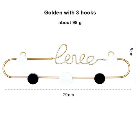 Trendy Letter Metal Wall Hooks For Your Space With These Sturdy Iron Coat Racks Perfect For Hanging Coats Hats Keys In Living Room Bedroom Or Door. Durable Decorative Organizer Set Adds Style And Vibe To Your Home Decor. 3 Hooks.