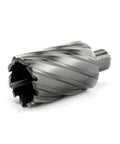 Heavy Duty High Speed Steel Annular Cutter With Beefed Up Weldon Shank 1 11/16 Inch Cut Diameter and Two Inch Slot Depth for precise metal drilling