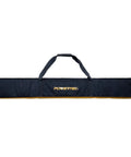 Straight Up Rugged Heavy Duty Case For Your 59 Inch Track Saw Guide Rail Featuring Thick Dual Padded Sleeves Universal Router Track Bag Shop Or Jobsite Gear, black with handle and logo.