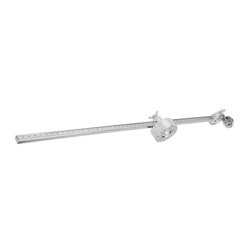 Heavy Duty Stainless Steel Welding Torch Compass Roller Guide With Built-In Scale For Cutting Gauge with 50cm arm and magnetic base.