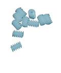 10 Pack 0.3 Module Plastic Mini Worm Gears Kit, 0.65mm Inner Hole, ideal for robotics and small machinery