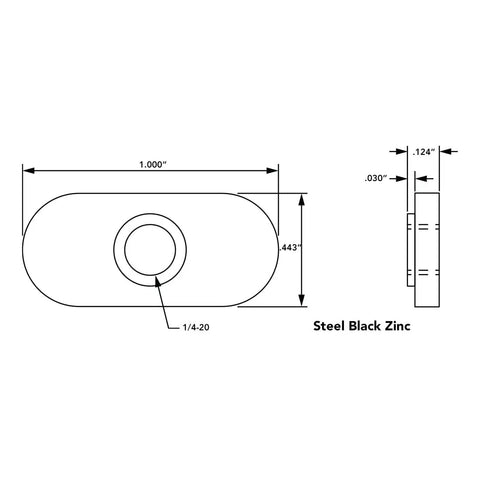10 Series Bolt Assembly With 1/4-20 x.375 Flanged Button Head Socket Cap Screw And Slide-In Economy T-Nut For T-Slot Rails, Beefy Steel With Black Zinc Finish, 25-Piece Combo