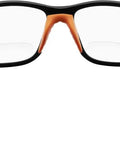Rear view of Bradford 3030 Series Nylon Protective Safety Glasses with 2.0 Bifocal Lens and Clear Lens Black Frame One Size ANSI Z87 Plus