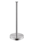 Freestanding Brushed Stainless Steel Toilet Paper Holder With Rock Solid Heavy Base Holds Three Rolls Anti Tip Bathroom Storage Stand