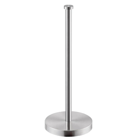 Freestanding Brushed Stainless Steel Toilet Paper Holder With Rock Solid Heavy Base Holds Three Rolls Anti Tip Bathroom Storage Stand