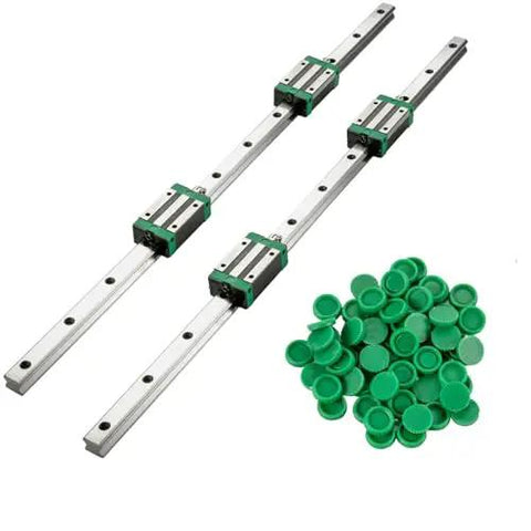 Two Piece Linear Rail Kit With Rails And HSR20 Bearing Blocks For DIY CNC Routers Lathes And Mills Linear Motion Slide System Compatible With X Y Z Axis