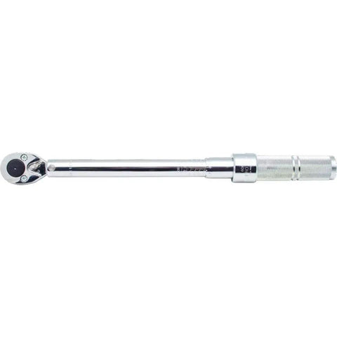 Gearhead-Grade 3/8 Inch Drive Ratcheting Head Micrometer Torque Wrench, 16 To 80 Ft-Lbs, displayed horizontally on white background.