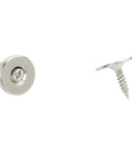 Heavy Duty Magnetic Door Catch And Latch For Kitchen Cabinets And Closets Stainless steel screws and magnet close-up