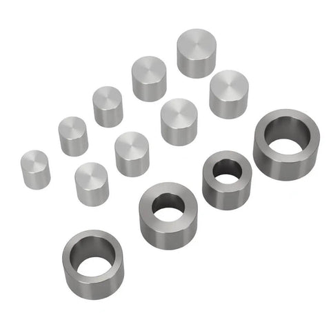 Coin Jewelry Making DIY Self Centering Hole Punch Kit For Metal And Leather Crafting Wrap Style Die Set display
