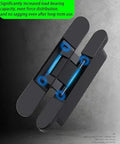 Heavy Duty Concealed Door Hinge Rock Solid Zero Gap Flush Mount For Wood And Folding Doors 180 Degree with thickened support arm