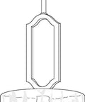 Polished Nickel One Light Mini Pendant With Water Glass Shade And Etched Diffuser 8 Inch Diameter And 12 Point Five Inch Height Includes Bulb