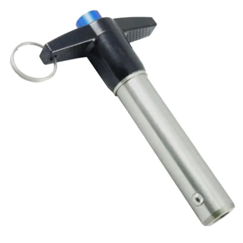 Premium Stainless Steel T Handle Ball Lock Pin With Quick Release Lever for Tough Industrial Maintenance and Construction Site Projects Durable Black 30mm Secure Fastening Tool.