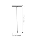 Heavy Duty Stainless Steel Manhole Cover Hook Lift Tool For Easy Grate Pulling And Door Lifting 15 Inch Reach