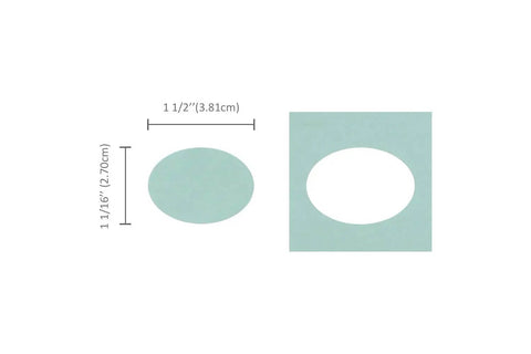 Oval Easter Egg 1.5 Inch Lever Action Craft Punch For Scrapbooking Cards Arts And DIY Projects cutout demonstration