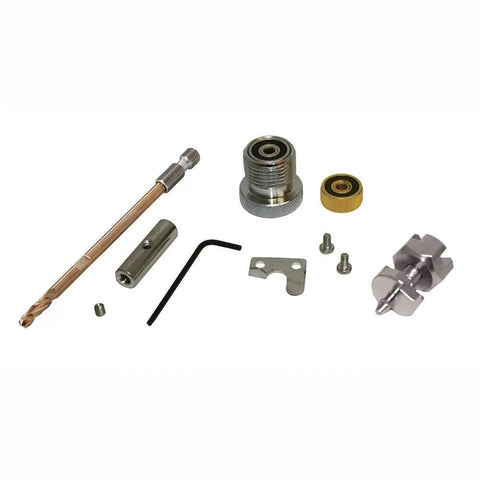 Components of 2 Inch To 12 Inch Sheet Metal Hole Cutter Accessory For 1/4 Inch Or Larger Drills for HVACR use in galvanized steel