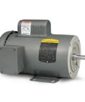 Single-unit general purpose single-phase AC motor, 2 HP, 145TC frame, TEFC totally enclosed fan cooled, 3450 RPM, side view