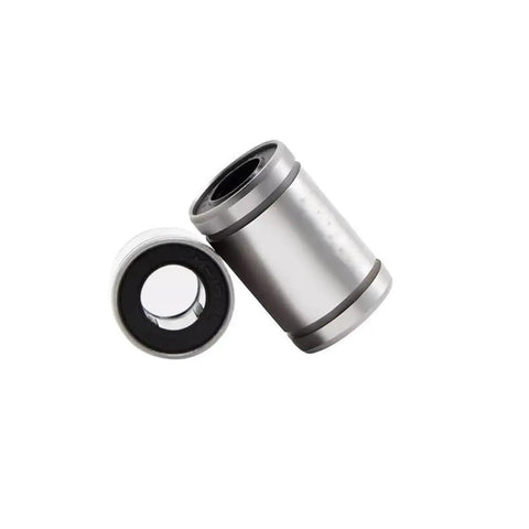 Motion Linear Bearings LM Series Set Including LM5UU LM8UU LM10UU LM12UU LM13UU LM16UU LM20UU LM25UU LM30UU LM35UU LM40UU LM50UU LM60UU Pro Grade Low Friction High Rigidity Cylindrical Sleeve Ball Bearings Ideal for CNC and 3D Printers bearing steel linear bearing close-up