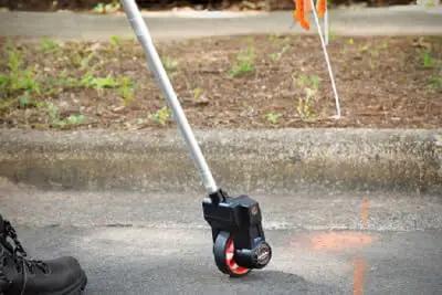 No Sweat Compact Folding Measuring Wheel For Construction And Land Surveying With Knockout Accuracy Alongside Heavy Duty Drive Wheels Built For Quick Distance Tracking On Any Gritty Job Site Or Weekend Yard Work