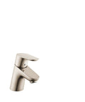 Focus Modern Upgrade Easy Clean One Hole Bathroom Sink Faucet In Brushed Nickel With Ceramic Cartridge Low Flow Water Saving Design