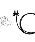 Dual Output NPN Photoelectric Switch Sensor PM K45 with cable and wiring diagram for automation and object detection