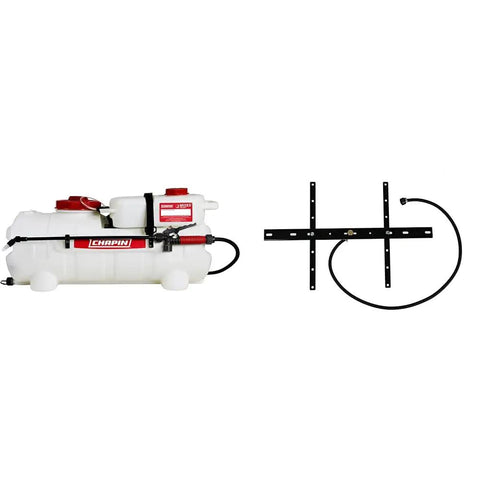 Dual Tank ATV Spot Sprayer With 15 And 1.33 Gallon Tanks, 16 Foot Boomless Spray Kit, Adjustable Wand For Precise Spot Or Broad Spraying