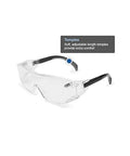 Top Shelf Otag Protective Safety Glasses With Sleek Gray Polycarbonate Lenses And Easy Slide Black Temples engineered for comfort