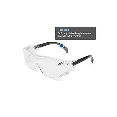 Top Shelf Otag Protective Safety Glasses With Sleek Gray Polycarbonate Lenses And Easy Slide Black Temples engineered for comfort
