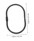 Single oval shower curtain hook with dimensions from 12 Pack Oval Shower Curtain Hook Rings Rust Resistant Decorative Hooks For Bathroom