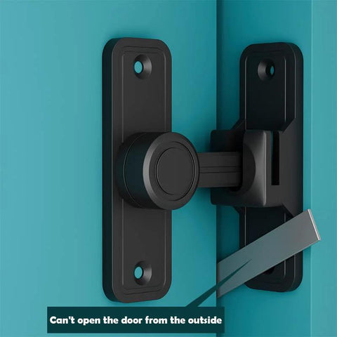 Heavy Duty Barn Door Lock Latch With 90 And 180 Degree Operation Zinc Alloy Construction Sliding Door Lock Hardware for secure doors