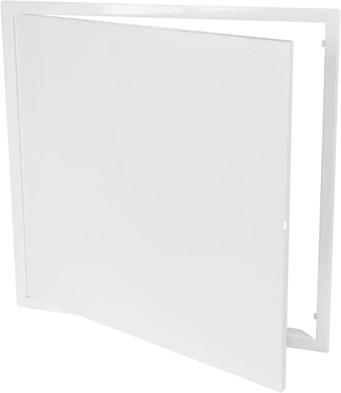 White Metal Wall Access Panel For Drywall Plumbing And Electrical Service Hatch with clean white finish,  hinged design.