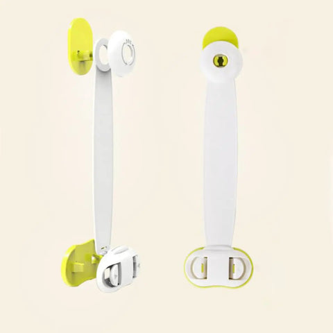 2 Pack Kid Proof Cabinet Locks For Kids Anti Pinch Latch Set Easy Install Durable ABS Locks for Cabinets Drawers Fridges