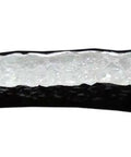 Close-up of Reflective Foil Spiral Duct Insulation Wrap With Foam Core, showing inner foam and reflective layers