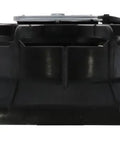 Direct Fit Cooling Fan Assembly For Honda Civic Heavy Duty Black Shroud Ultra Quiet Motor side view with wiring and smooth finish.