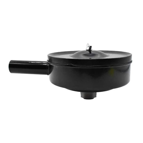 SA13 Compressor Air Intake Filter With Metal Body, Five Inch Diameter, Three Quarter Inch MPT, Paper Cartridge, side view