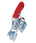 Four Piece Heavy Duty Toggle Clamps Set With Quick Acting Release Latch And No Fuss Adjustable Base for secure woodworking.