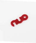 Red aluminum buckle from Six Piece Aluminum Cord Buckles For Tent Ropes Quick Knot Adjusters Antislip Tighteners Outdoor Gear For Camping