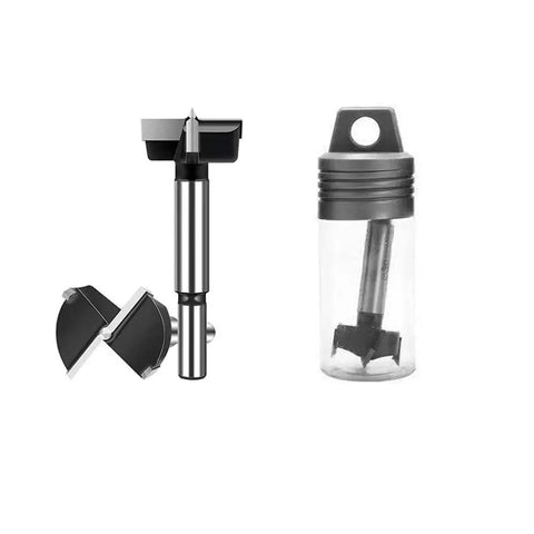 Master Crafted Tungsten Carbide Forstner Drill Bit 20Mm 25By32 Inch with storage container for clean wood hole cutting