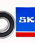 2 Pack 6202-2RSH Double Rubber Seal Deep Groove Ball Bearings 15x35x11mm Pre-Greased With Premium GJN Grease Low Noise Beefed-Up