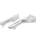 Two Pack Triangle Wall Brackets for Adjustable Mounts, heavy duty stainless steel table support, foldable design