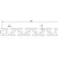 Premium Anodized Aluminum Extrusion Linear Rail Guide 15X120Mm T Slot Profile detailed dimensions and design for CNC machining.
