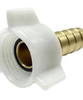 Brass Go To Half Inch Barbed To Half Inch NPT Female Swivel Nut Adapter Fitting, 2 Pack, Heavy Duty Hose Connector For Poly Tubing, Clamp Compatible, Leak Free Plumbing Accessory, brass hose barb fitting