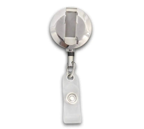 Tennessee Volunteers Student ID Holder Badge Reel With Snappy Retractable Belt Clip, 30 inch, solid metal construction, clear belt clip.