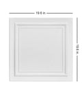 Glue Up Foam Ceiling Tiles For Popcorn Ceilings 48 Pack 128 Sq Ft Per Case Plain White Lightweight Styrofoam Panels 19.6 inch