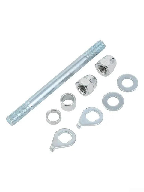 10mm Solid Steel Beefy Hub Axle For Electric Bikes Front Or Rear Fit For Fat Bikes MTB Heavy Duty Spindle Shaft with nuts and washers