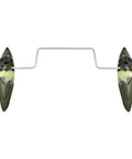 Outrigger Kayak Stabilizers with Side Arm Rods for Fishing Boats and Canoes, adjustable 78cm center tube and 92cm arm lengths, top view