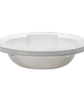 Space Saving RV Kitchen Sink With Pull Out Brushed Nickel Faucet And Dual Stream Spray White Oval Plastic Basin Single Lever 3 Hole Installation